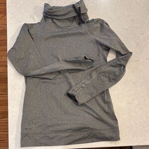 Nike Heather Gray Dri-FIT Top